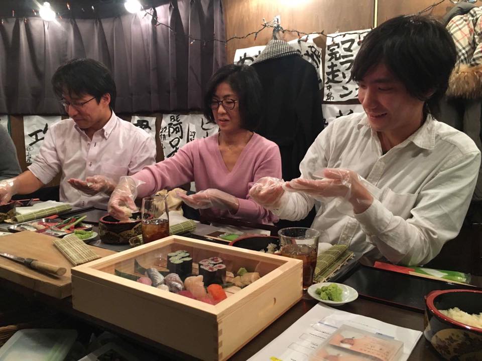出張　寿司体験